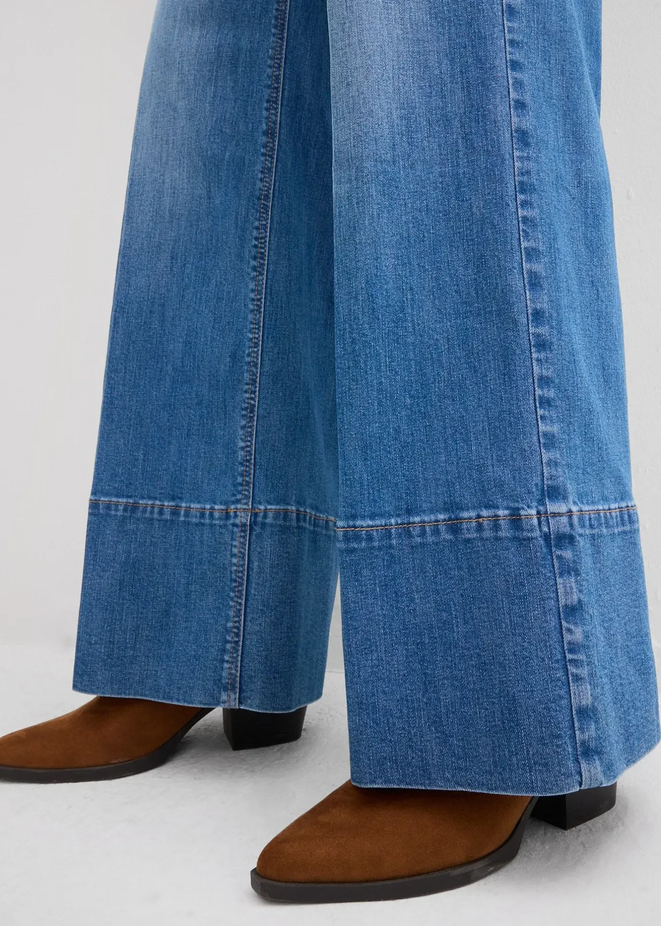 bonprix Jean large taille haute|Femme Tailles Petite