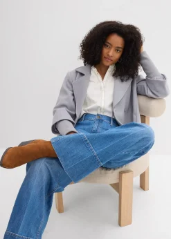 bonprix Jean large taille haute|Femme Tailles Petite