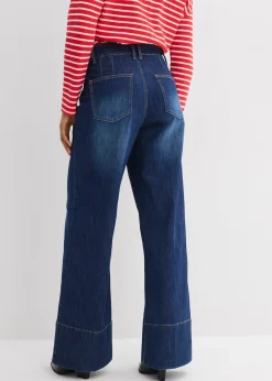 Femme bonprix Tailles Petite|Jean large taille haute