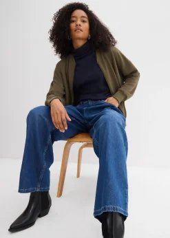 Femme bonprix Jeans|Jean large taille haute