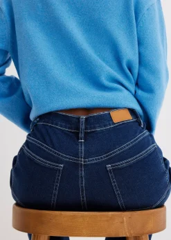 bonprix Jean large taille haute, coton|Femme Jeans