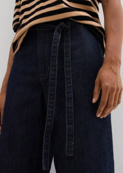 Femme bonprix Tailles Petite|Jean large taille haute, cropped