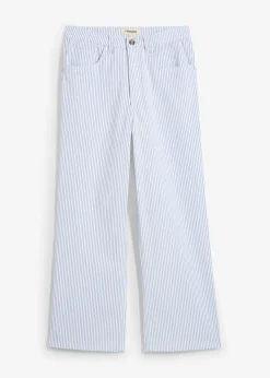 bonprix Jean large taille haute, cropped|Femme Jeans