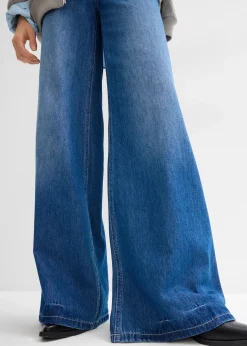 bonprix Jean large, taille haute et élastiquée|Femme Jeans