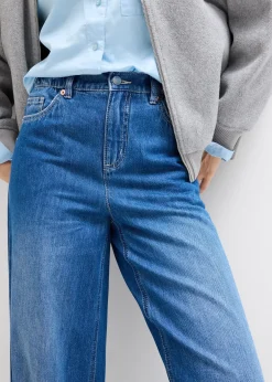 bonprix Jean large, taille haute et élastiquée|Femme Jeans