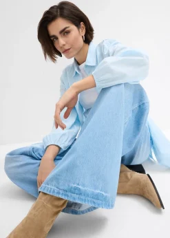 bonprix Jean large, taille haute et élastiquée|Femme Tailles Petite