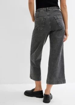 bonprix Jean large, taille haute, raccourci|Femme Jeans