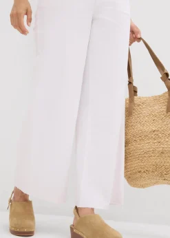 Femme bonprix Jeans|Jean large, taille haute, raccourci