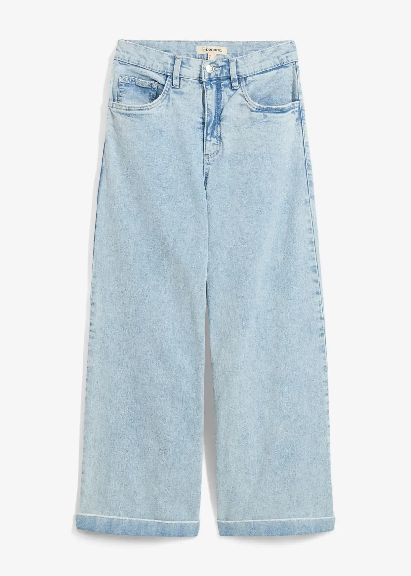 bonprix Jean large, taille haute, raccourci|Femme Jeans