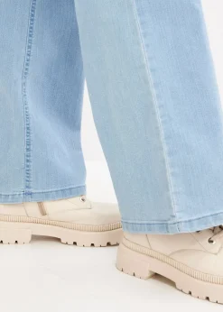 Femme bonprix Jeans|Jean large taille mi-haute, extensible