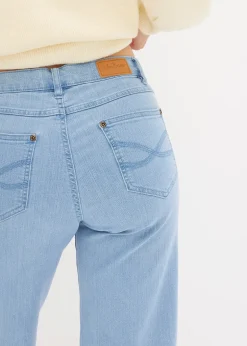 Femme bonprix Jeans|Jean large taille mi-haute, extensible
