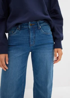 Femme bonprix Jeans|Jean large taille mi-haute