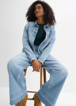 bonprix Jean large taille mi-haute|Femme Jeans|Tailles Petite