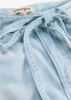 bonprix Jean large taille mi-haute avec ceinture|Femme Jeans|Tailles Petite