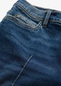 bonprix Jean large taille mi-haute, long|Femme Tailles Petite