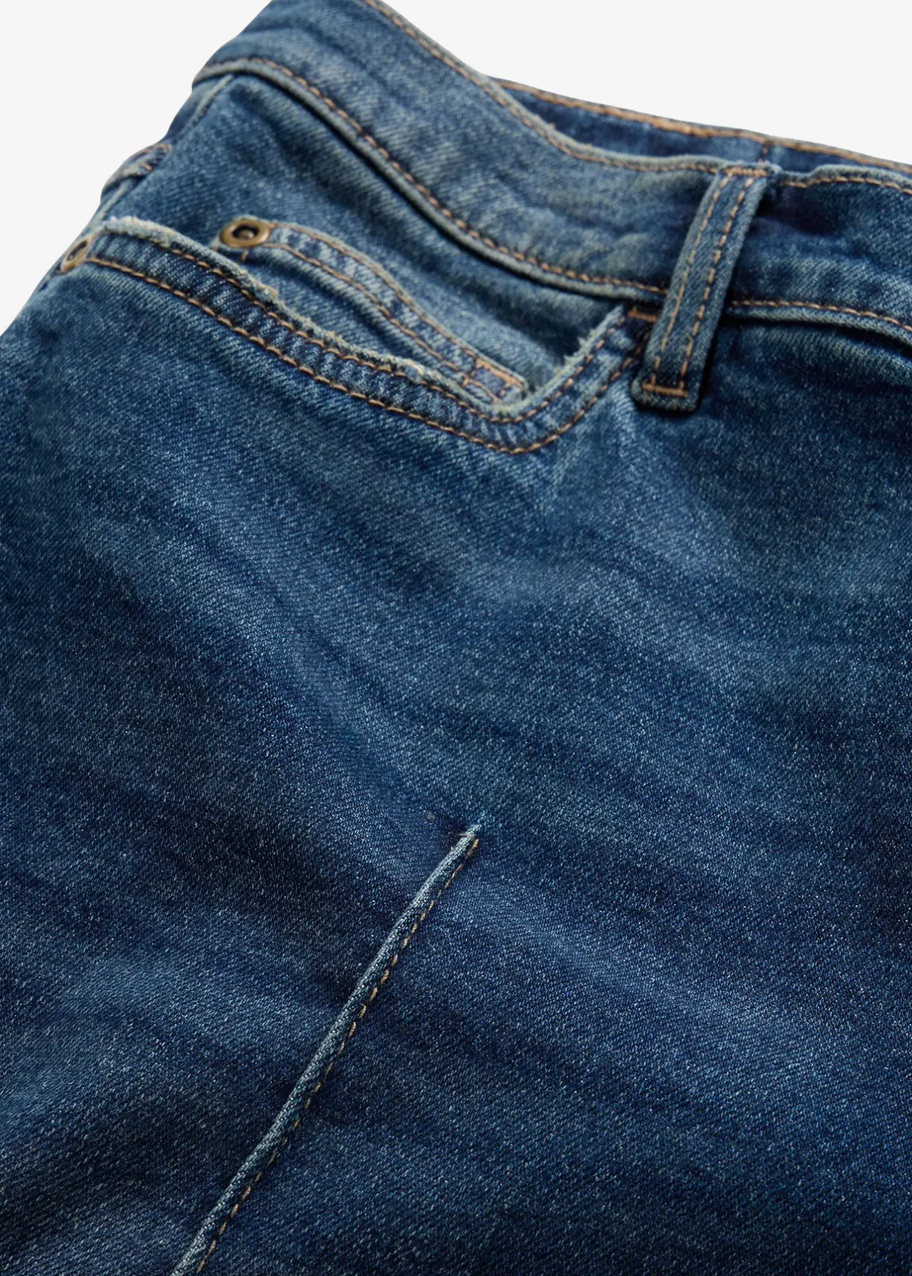 bonprix Jean large taille mi-haute, long|Femme Tailles Petite