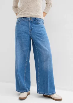 bonprix Jean large taille mi-haute|Femme Tailles Petite