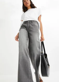 bonprix Jean large taille mi-haute, extensible|Femme Jeans