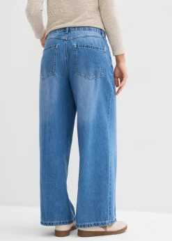 Femme bonprix Jeans|Jean large taille mi-haute