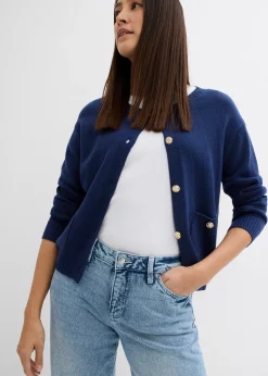 Femme bonprix Jeans|Tailles Petite|Jean large, taille mi-haute, peu extensible, longueur sol