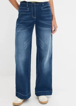 bonprix Jean large taille mi-haute élastiquée|Femme Jeans