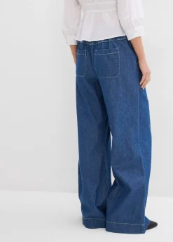 bonprix Jean large, taille mi-haute et élastiquée|Femme Jeans