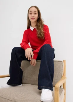 bonprix Jean large taille mi-haute|Enfant Vêtements Enfant|Filles 9-16 Ans·Jeans