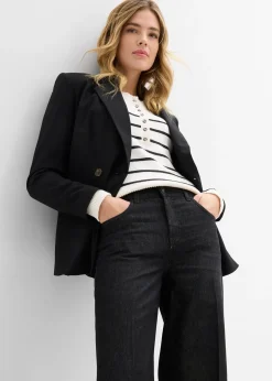 bonprix Jean large taille mi-haute|Femme Jeans|Tailles Petite