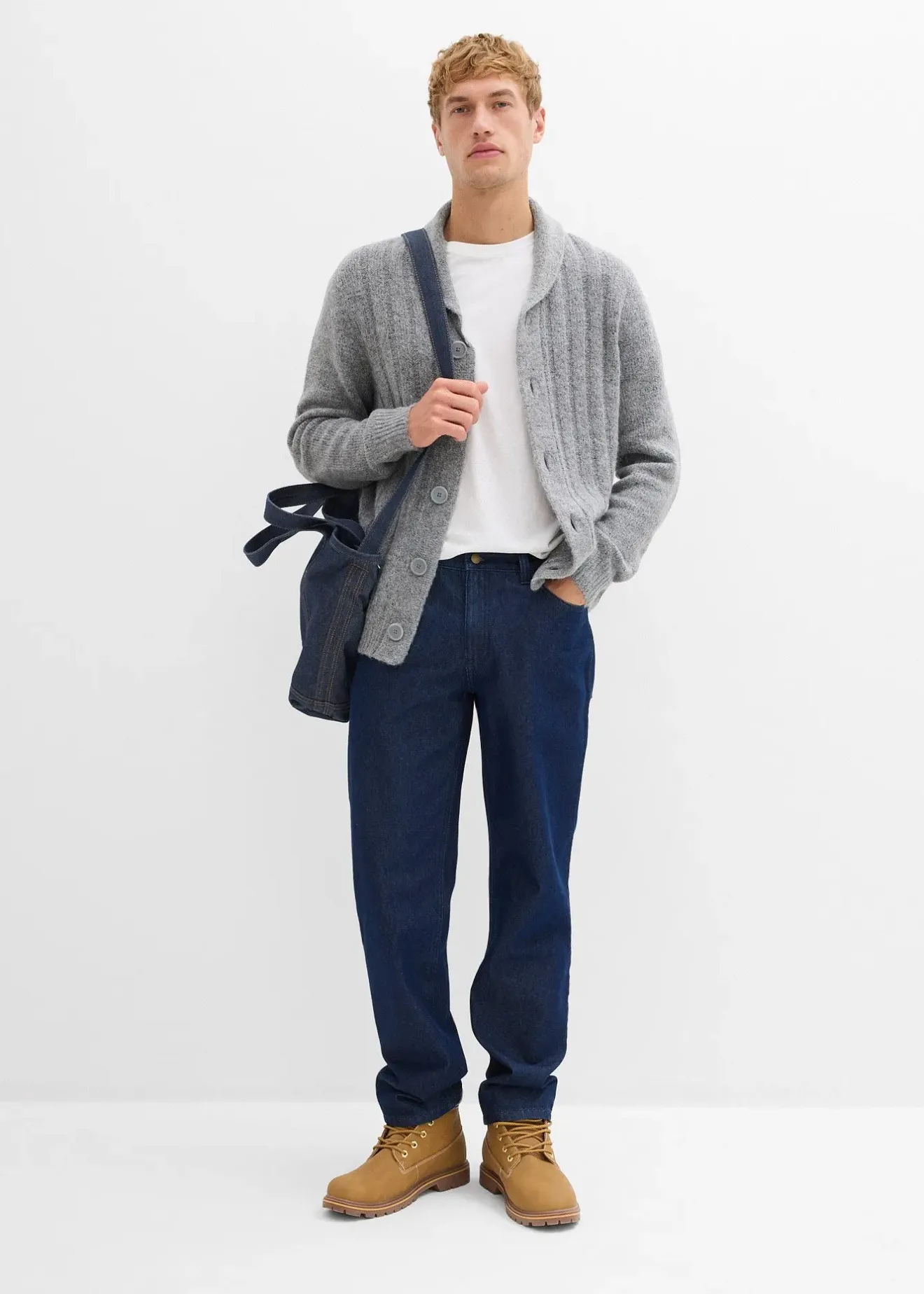 bonprix Jean loose 100% coton, droit|Homme Jeans