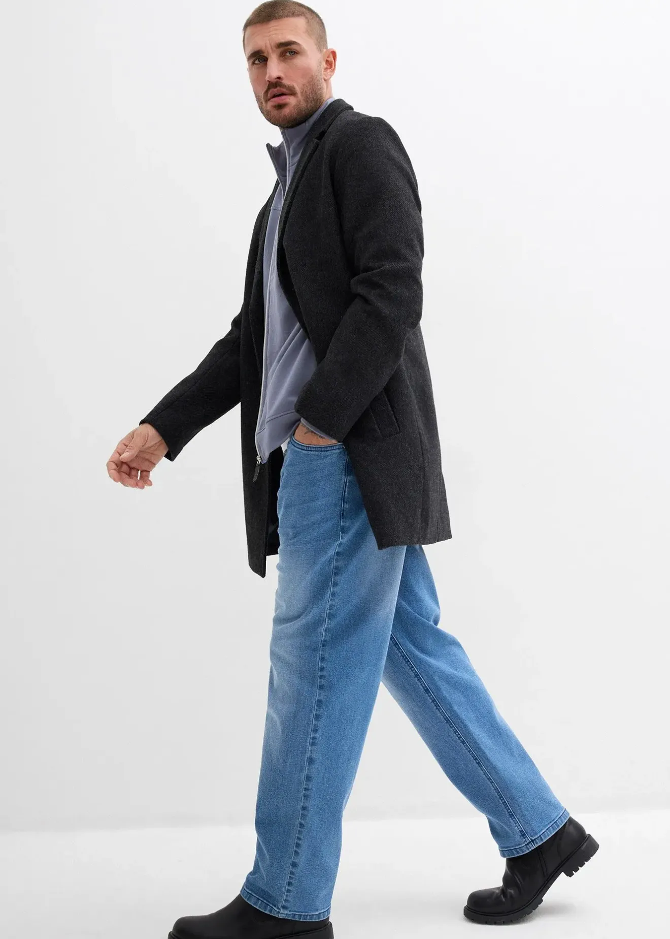 bonprix Jean loose, droit et extensible|Homme Jeans