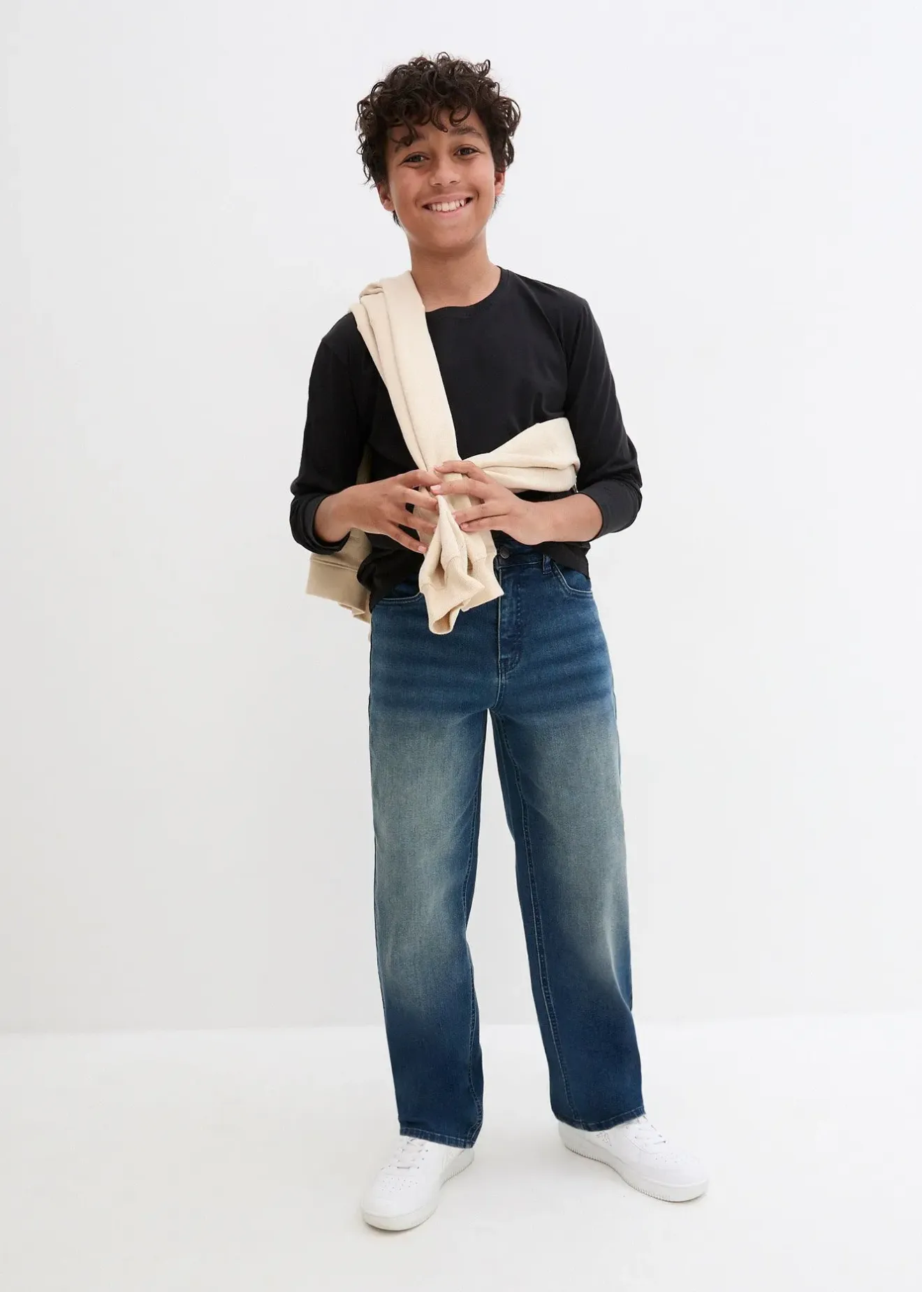 Enfant bonprix Vêtements Enfant|Garçons 9-16 Ans·Jeans|Jean loose, taille réglable, droit