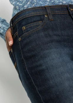 bonprix Jean Mom extensible et confortable, taille mi-haute|Femme Tailles Petite