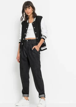 bonprix Jean mom extensible, taille haute|Femme Jeans