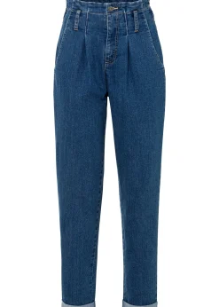 Femme bonprix Jeans|Jean mom extensible, taille haute