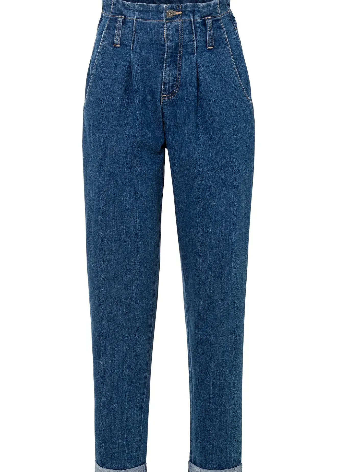 Femme bonprix Jeans|Jean mom extensible, taille haute