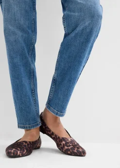 Femme bonprix Jeans|Jean mom taille haute, cropped