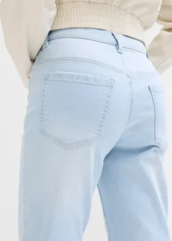 Femme bonprix Jeans|Jean mom taille haute, cropped