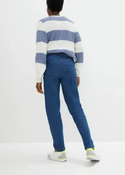 Femme bonprix Jeans|Jean mom taille haute, extensible