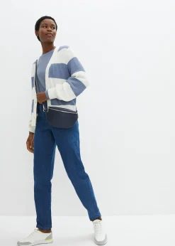 Femme bonprix Jeans|Jean mom taille haute, extensible