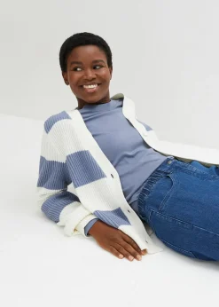 Femme bonprix Jeans|Jean mom taille haute, extensible