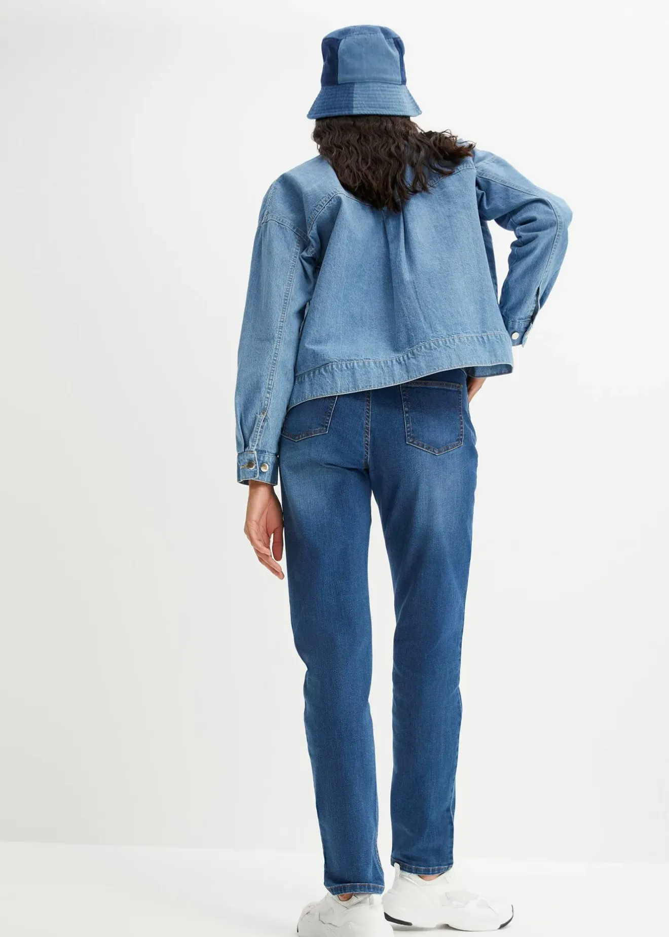 bonprix Jean mom taille haute, extensible|Femme Jeans