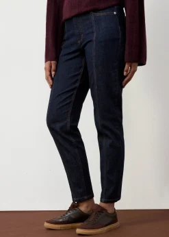 Femme bonprix Jeans|Jean mom taille haute, extensible