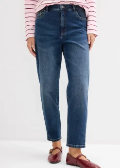 Femme bonprix Tailles Petite|Jean mom taille haute, raccourci