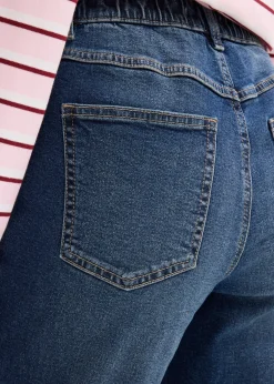 Femme bonprix Tailles Petite|Jean mom taille haute, raccourci