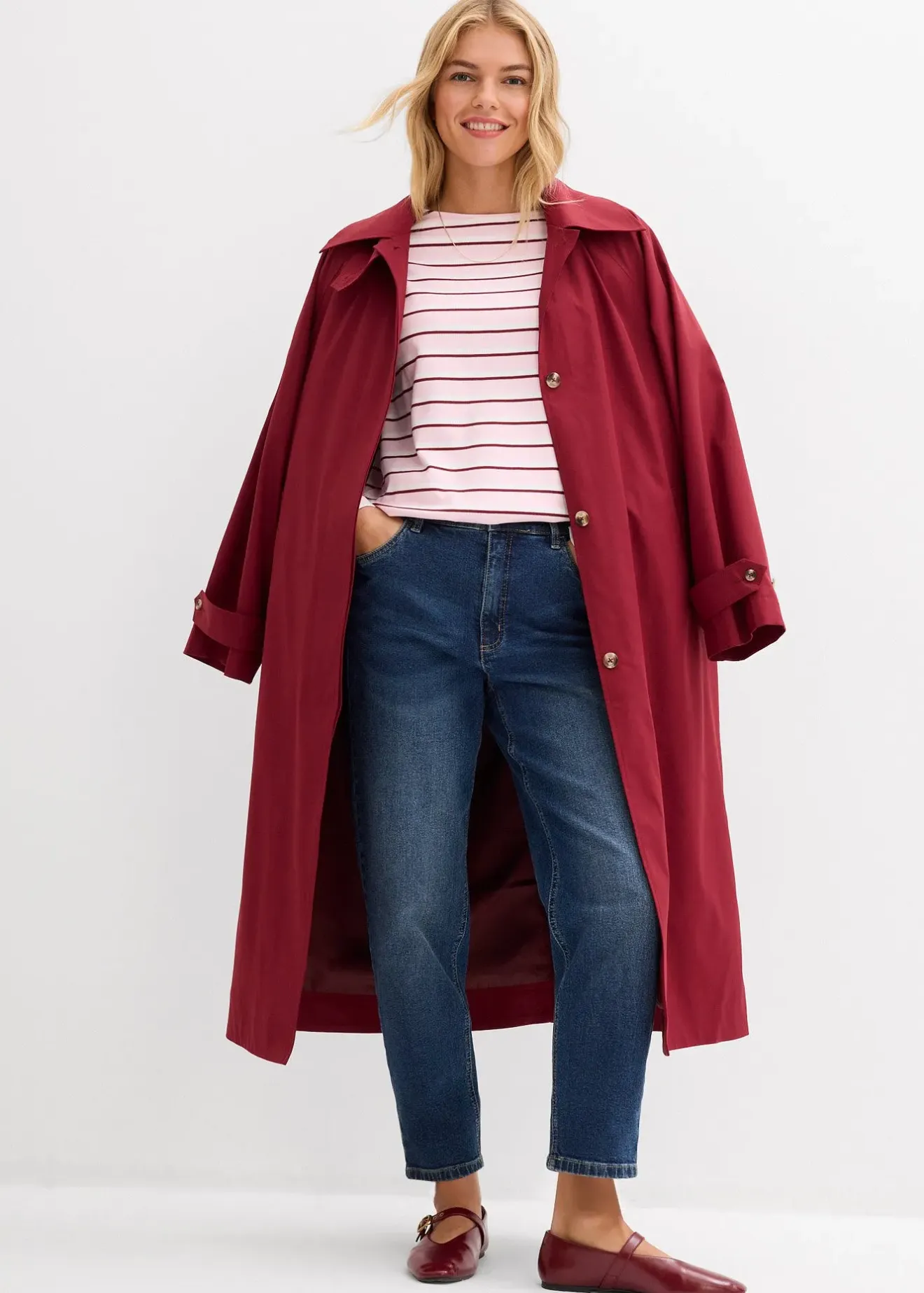 bonprix Jean mom taille haute, raccourci|Femme Jeans