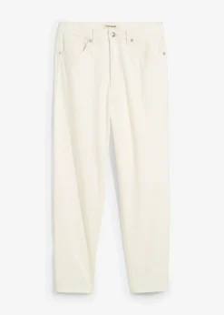 bonprix Jean mom taille haute, raccourci, peu extensible|Femme Jeans