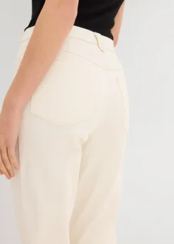 bonprix Jean mom taille haute, raccourci, peu extensible|Femme Jeans