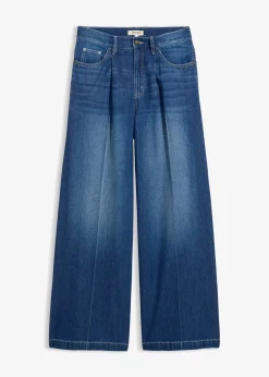 bonprix Jean palazzo très large, coton|Femme Tailles Petite