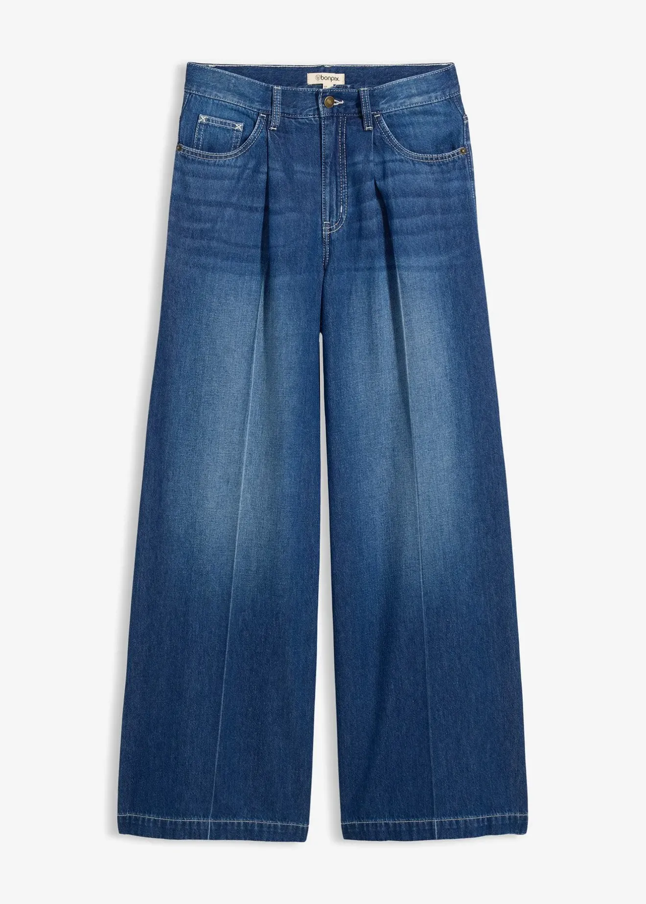 Femme bonprix Jeans|Jean palazzo très large, coton