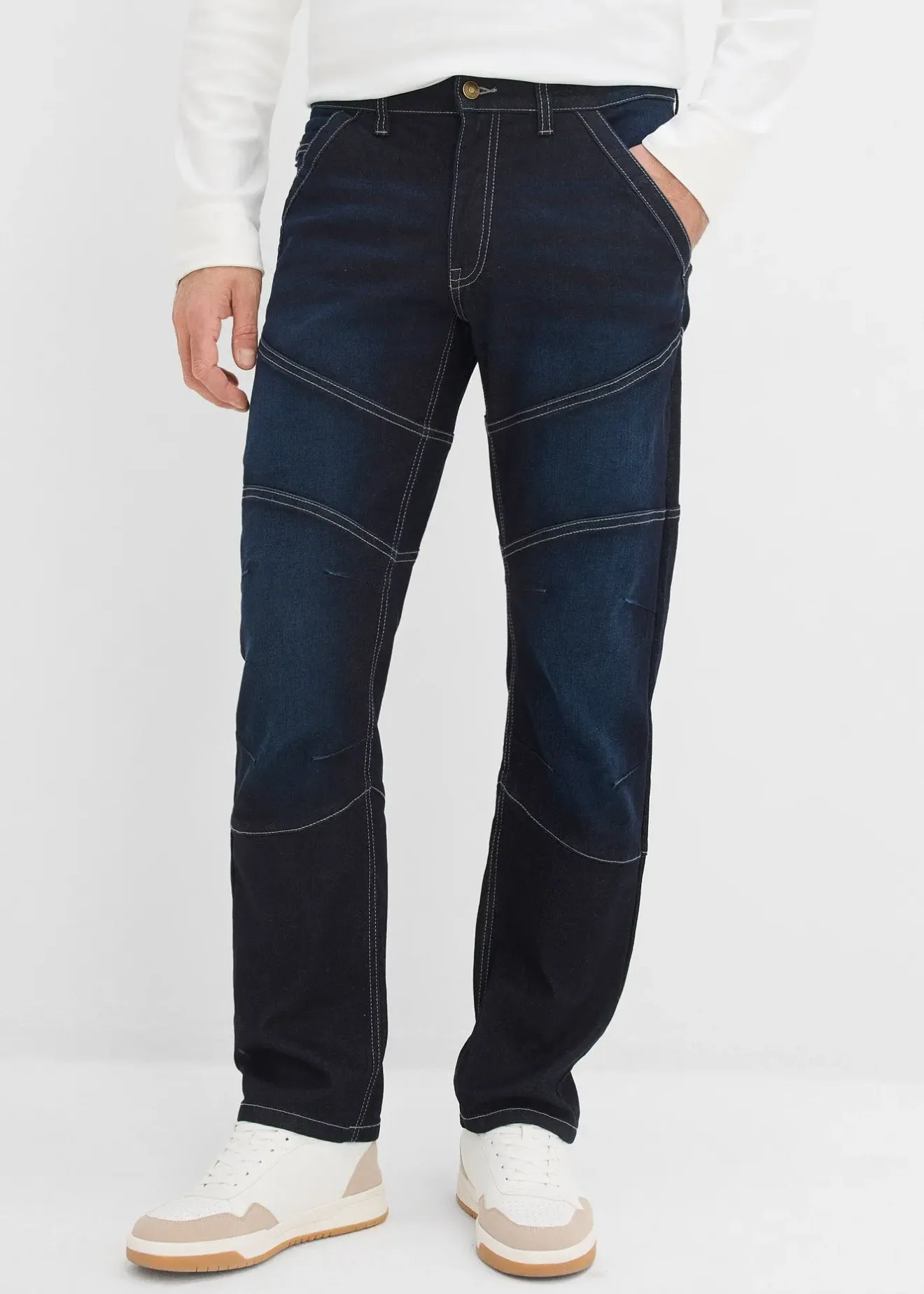 bonprix Jean regular et droit à taille extensible|Homme Jeans